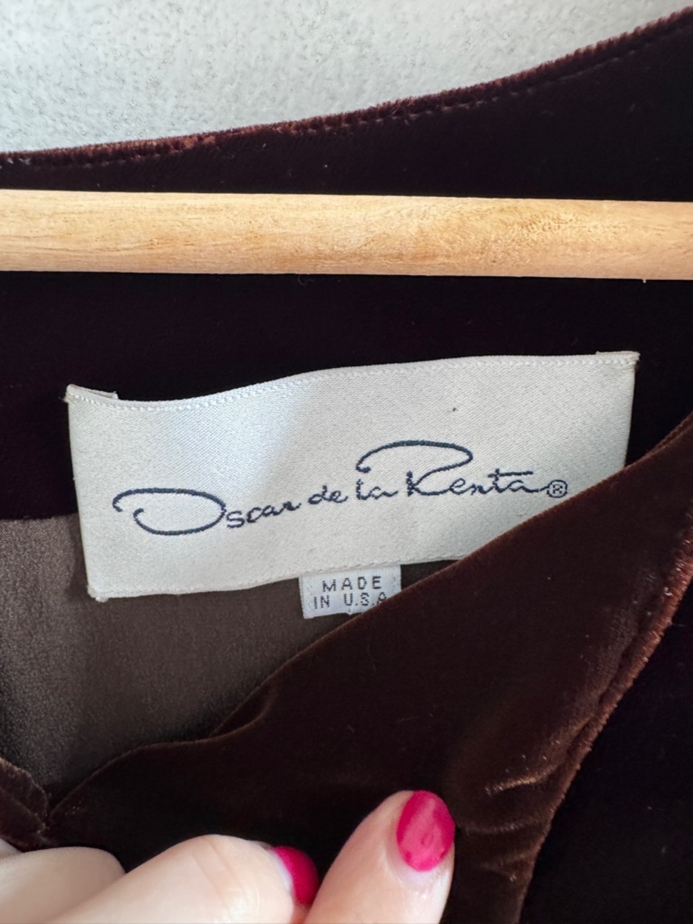 Oscar de la Renta - Vintage Velvet & Satin Cocktail Dress - Size 10 - Picture 2 of 8